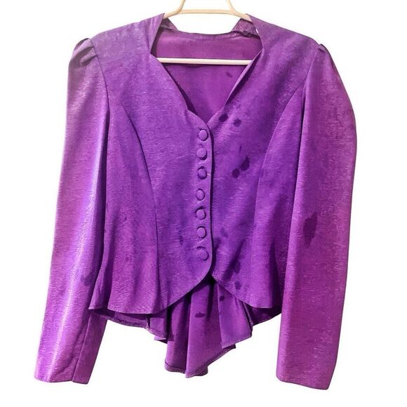 Vintage Y2K Purple Rear Tails Jacket Size Medium EUC - Picture 1 of 5